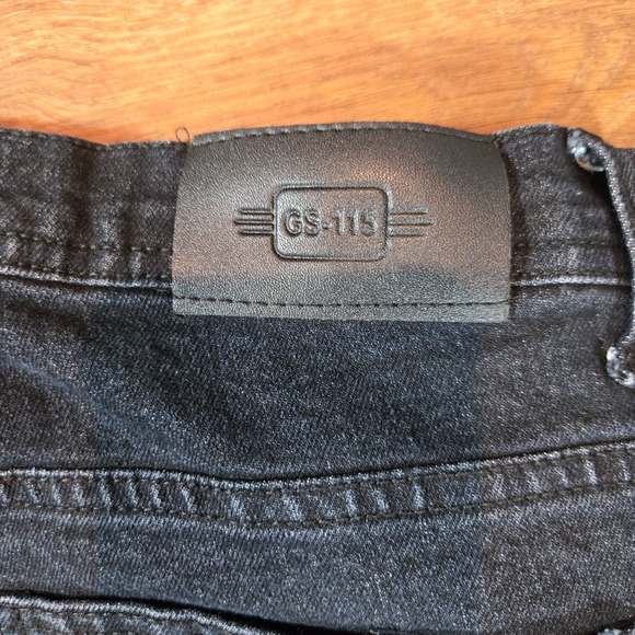 GS-115 Jeans Women’s Size 14 Black Distressed Denim Premium Casual Logo Pockets - Picture 11 of 11